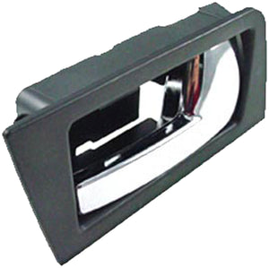 New Interior Door Handle - Rear Right - Black+Chrome - Dorman 81781