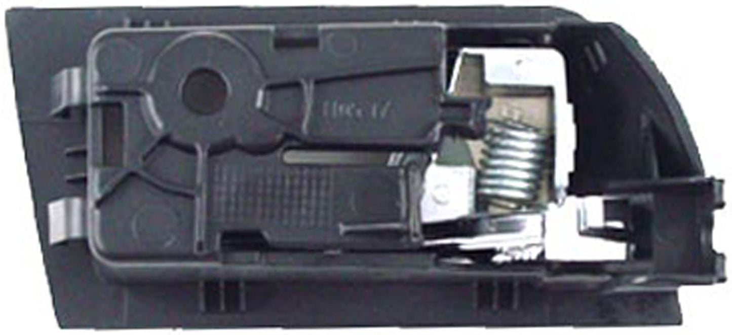 New Interior Door Handle - Rear Left - Black+Chrome - Dorman 81784