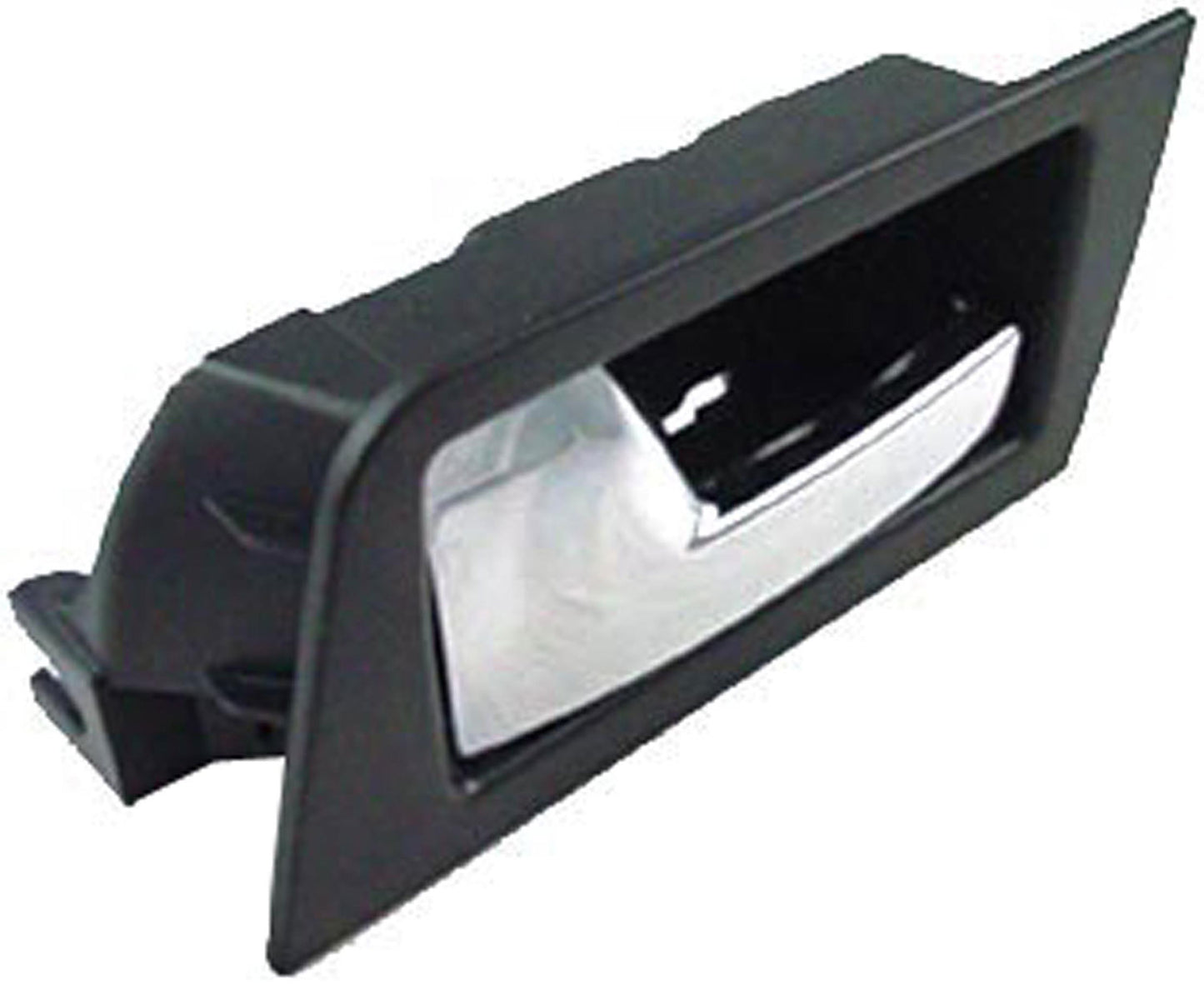 New Interior Door Handle - Rear Left - Black+Chrome - Dorman 81784