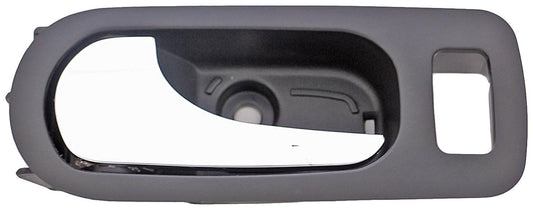 New Interior Door Handle - Rear Left - Chrome & Black (Ebony) - Dorman 81810