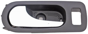 New Interior Door Handle - Rear Left - Chrome & Black (Ebony) - Dorman 81810