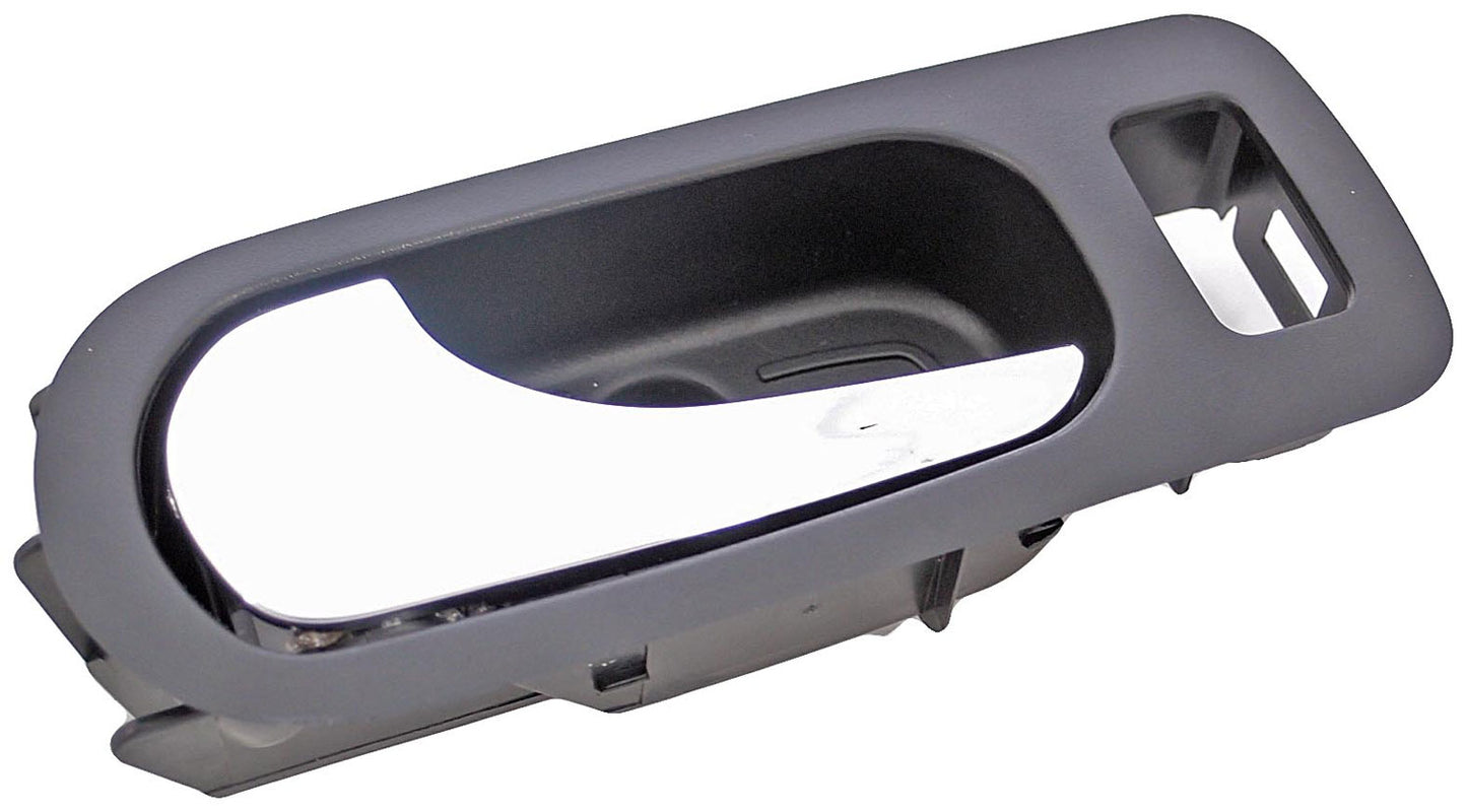 New Interior Door Handle - Rear Left - Chrome & Black (Ebony) - Dorman 81810