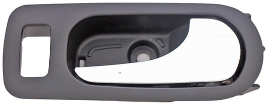 New Interior Door Handle - Rear Right - Chrome & Black (Ebony) - Dorman 81811