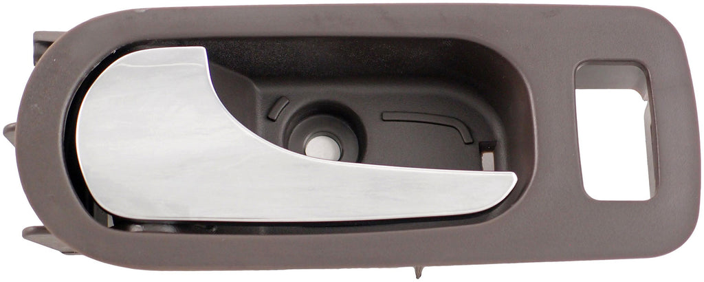 New Interior Door Handle - Rear Left - Chrome & Brown (Cocoa) - Dorman 81812