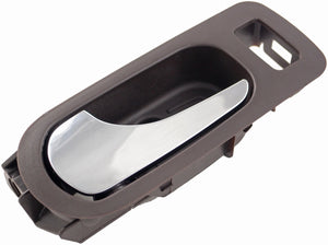 New Interior Door Handle - Rear Left - Chrome & Brown (Cocoa) - Dorman 81812