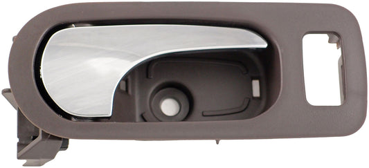 New Rear Right Interior Door Handle Chrome & Brown (Cocoa) - Dorman 81813