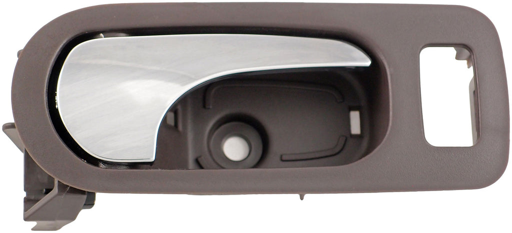 New Rear Right Interior Door Handle Chrome & Brown (Cocoa) - Dorman 81813