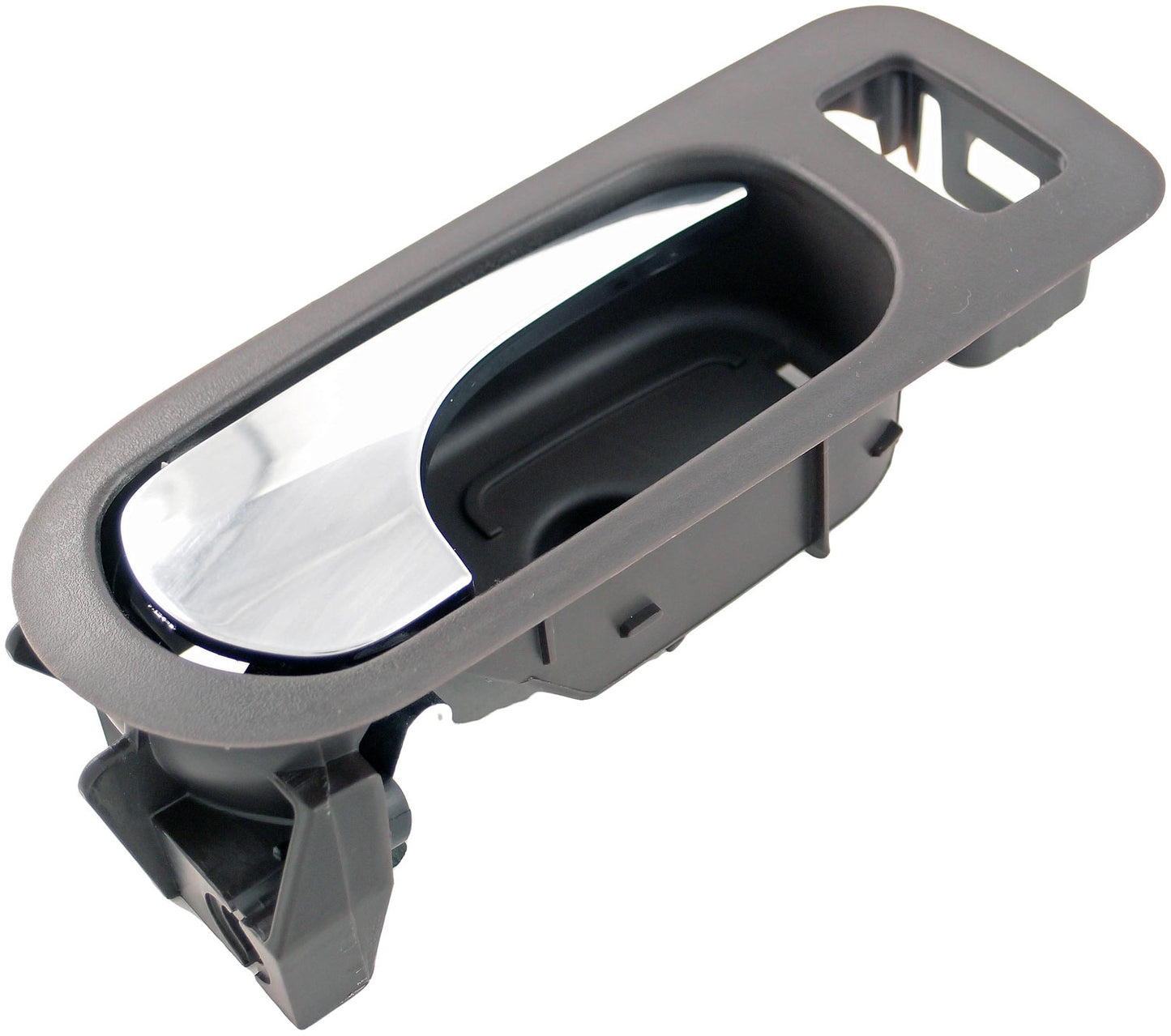 New Rear Right Interior Door Handle Chrome & Brown (Cocoa) - Dorman 81813