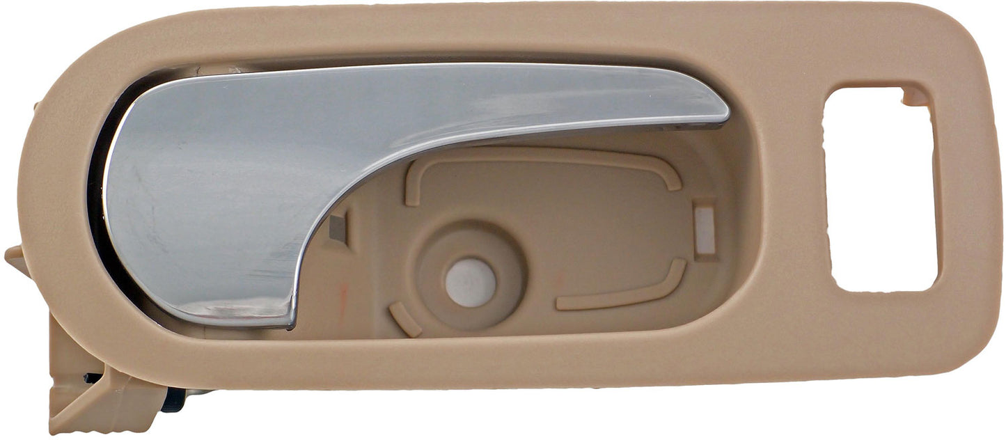 New Interior Door Handle - Rear Right - Chrome & Beige (Neutral) - Dorman 81815