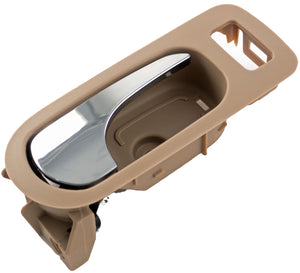New Interior Door Handle - Rear Right - Chrome & Beige (Neutral) - Dorman 81815