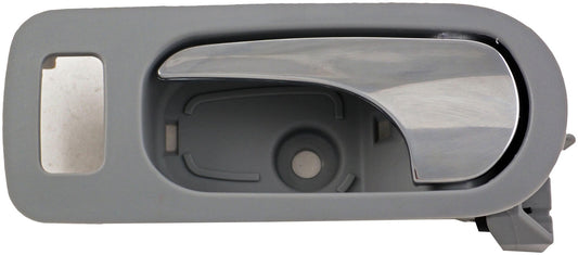 New Interior Door Handle - Rear Left - Chrome Lever+Gray Housing - Dorman 81816