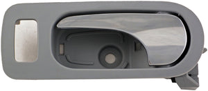 New Interior Door Handle - Rear Left - Chrome Lever+Gray Housing - Dorman 81816