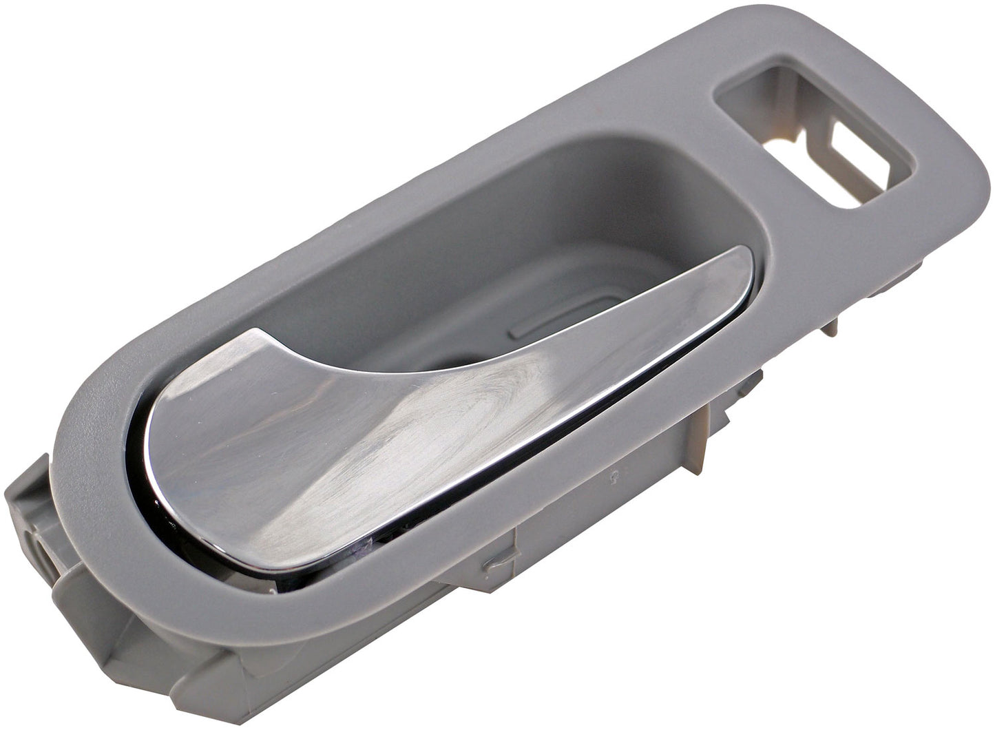 New Interior Door Handle - Rear Left - Chrome Lever+Gray Housing - Dorman 81816