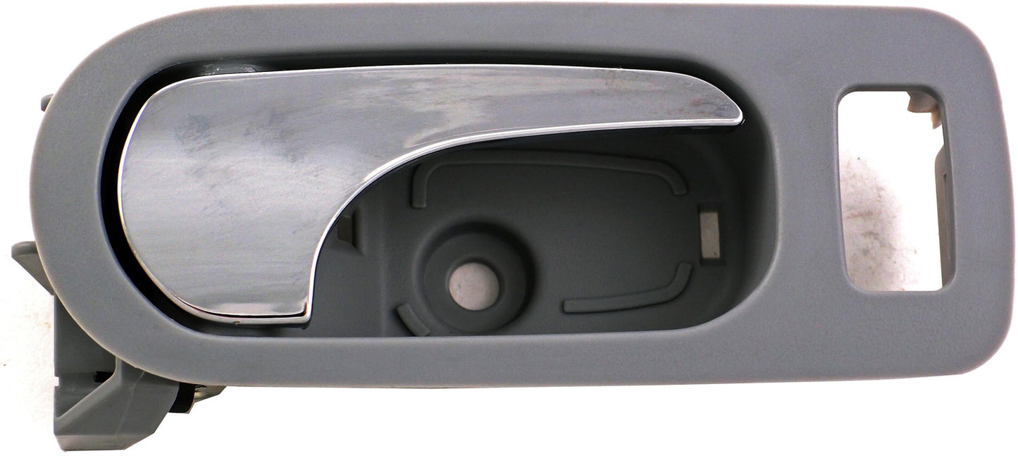 New Interior Door Handle - Rear Right - Chrome Lever+Gray Housing - Dorman 81817