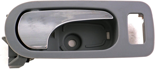 New Interior Door Handle - Rear Right - Chrome Lever+Gray Housing - Dorman 81817