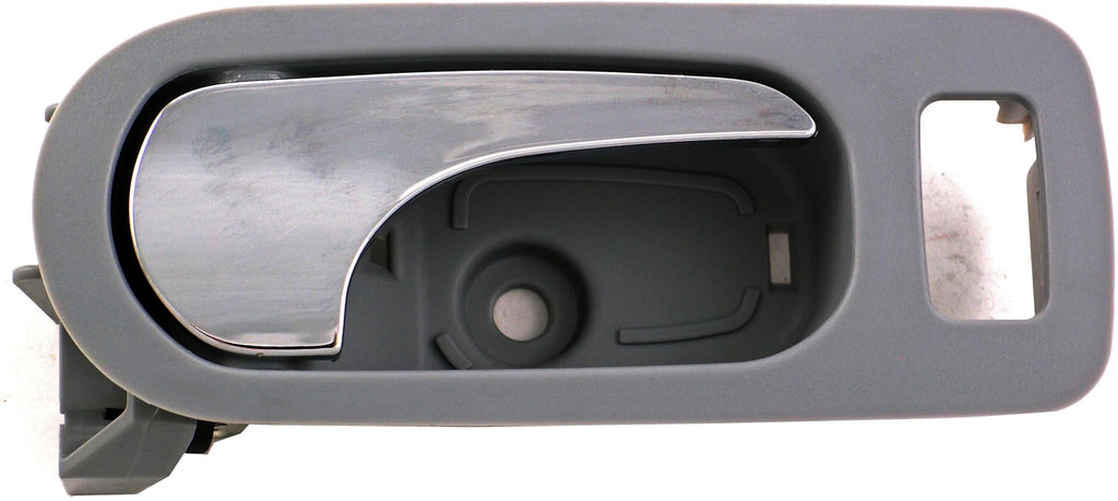 New Interior Door Handle - Rear Right - Chrome Lever+Gray Housing - Dorman 81817