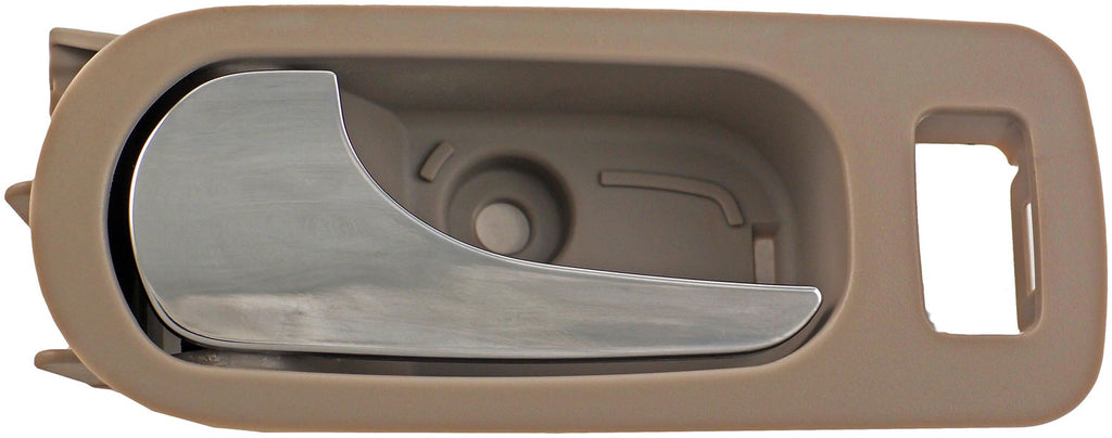 New Rear Left Interior Door Handle Chrome & Light Gray (Titanium) - Dorman 81818