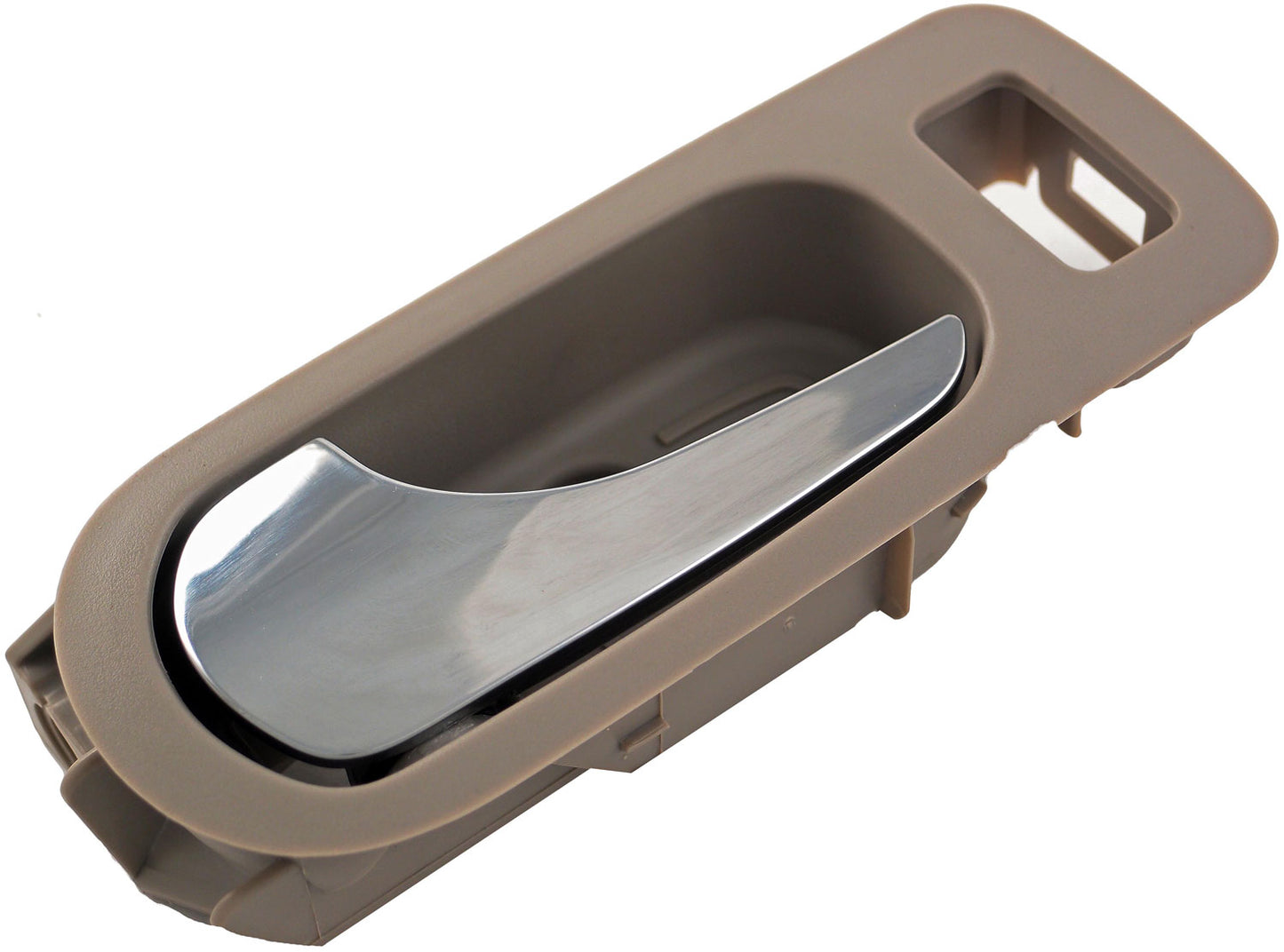 New Rear Left Interior Door Handle Chrome & Light Gray (Titanium) - Dorman 81818