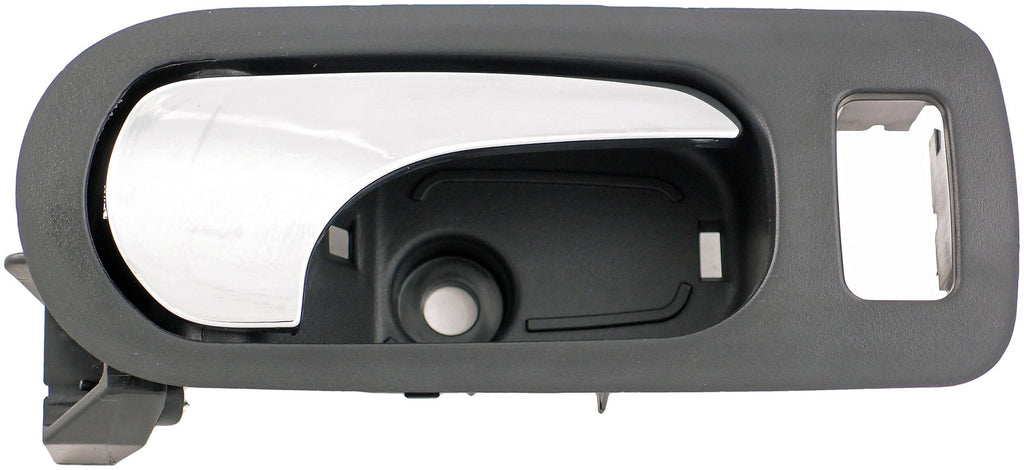 New Interior Door Handle - Front Right - Chrome & Black (Ebony) - Dorman 81821
