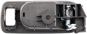 New Interior Door Handle - Front Right - Chrome & Black (Ebony) - Dorman 81821