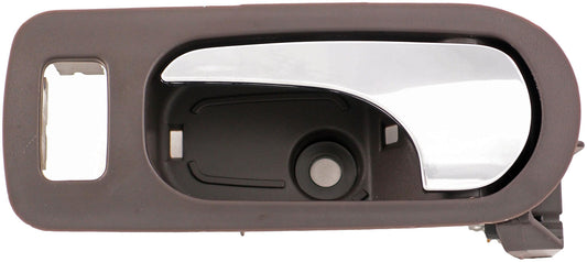 New Front Left Interior Door Handle Chrome & Brown (Cocoa) - Dorman 81822