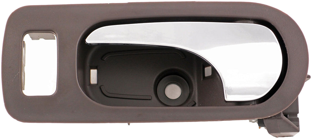 New Front Left Interior Door Handle Chrome & Brown (Cocoa) - Dorman 81822