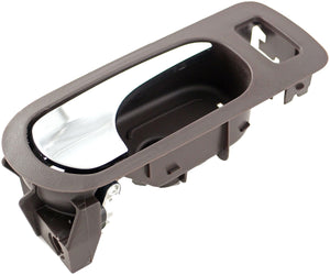 New Interior Door Handle - Front Right - Chrome & Brown (Cocoa) - Dorman 81823