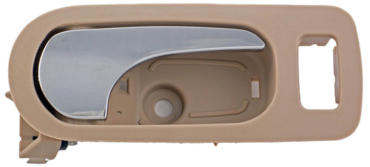New Interior Door Handle - Front Right - Chrome & Beige (Neutral) - Dorman 81825
