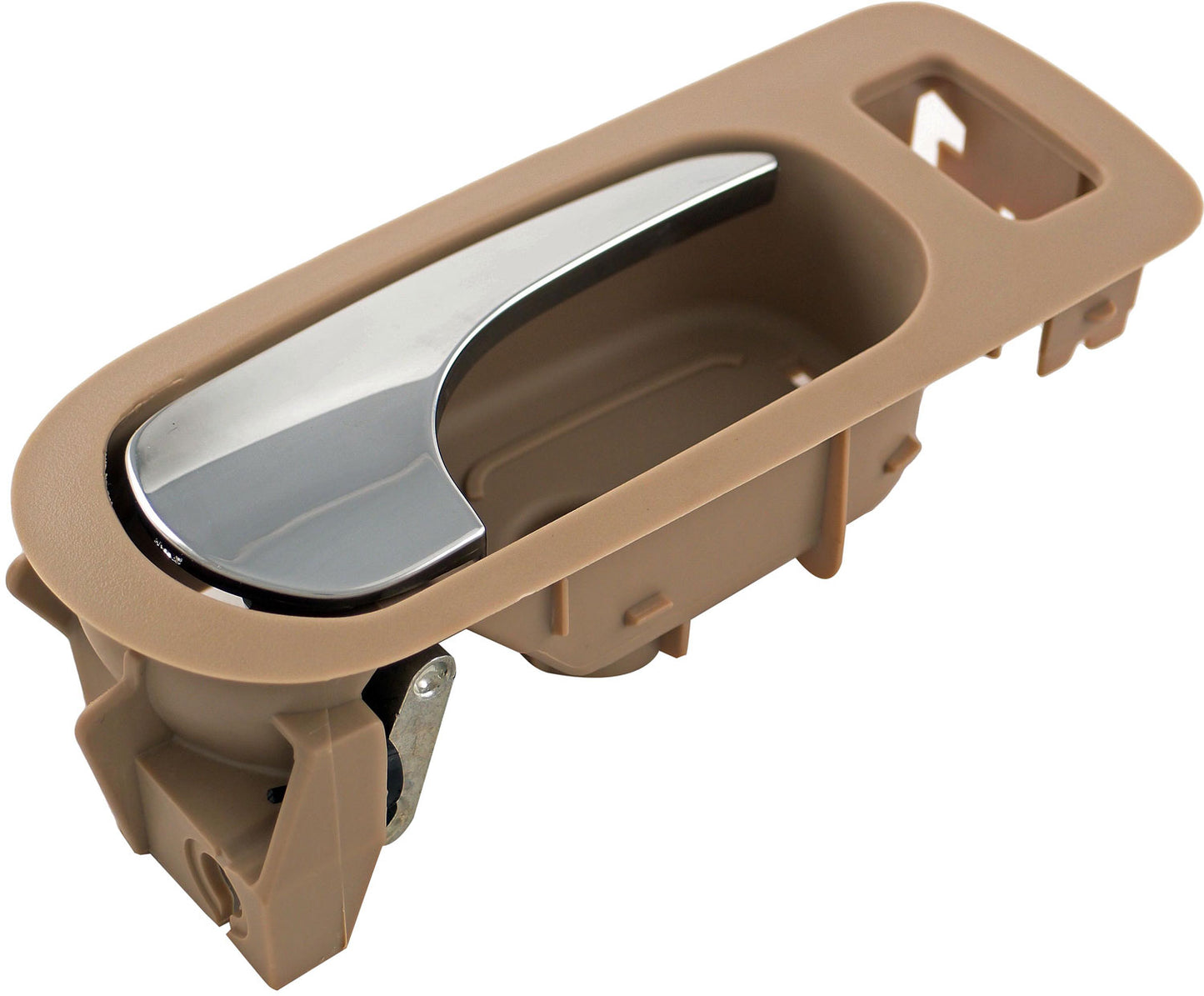 New Interior Door Handle - Front Right - Chrome & Beige (Neutral) - Dorman 81825