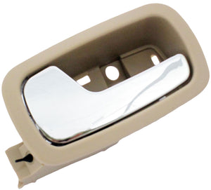 Interior Door Handle - Front Left - Chrome & Beige (Neutral) - Dorman 81854