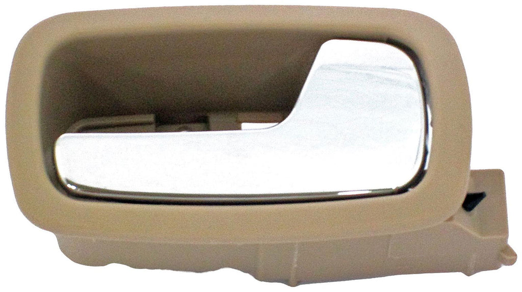 New Interior Door Handle - Front Right - Chrome & Beige (Neutral) - Dorman 81855
