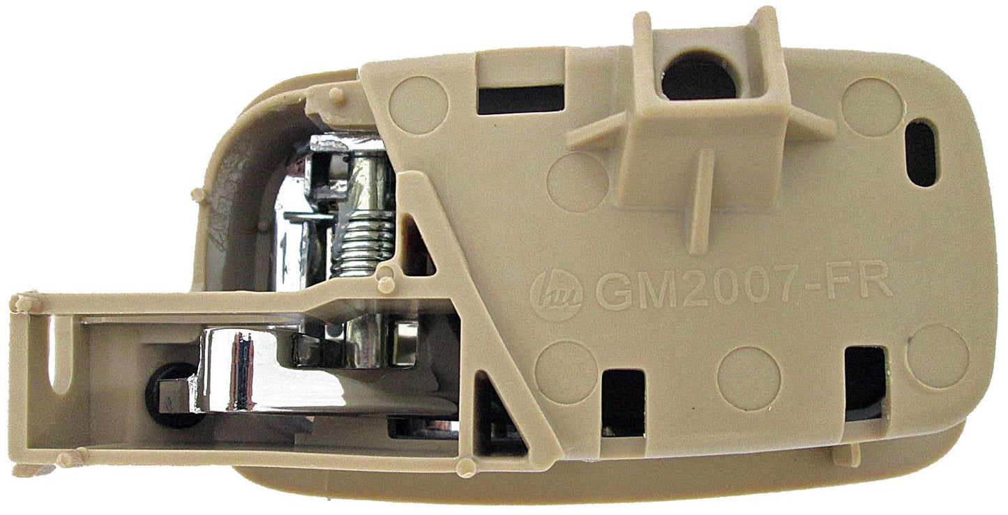 New Interior Door Handle - Front Right - Chrome & Beige (Neutral) - Dorman 81855