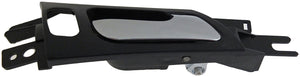 Int Door Handle Front Right Satin Chrome Lever/Black Housing - Dorman# 81893