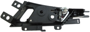 Int Door Handle Front Right Satin Chrome Lever/Black Housing - Dorman# 81893