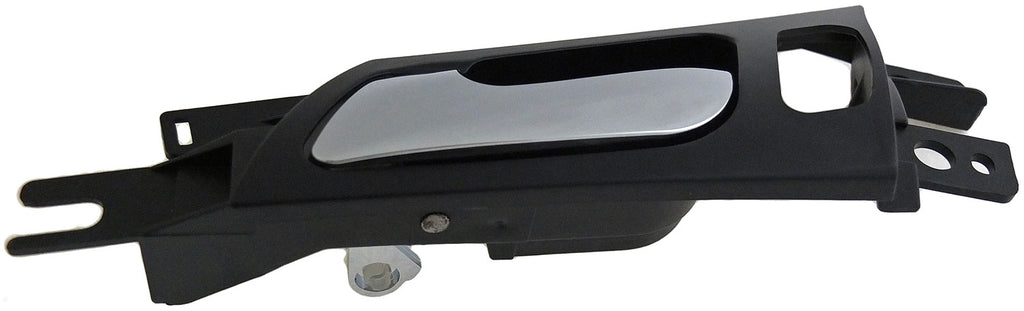 Interior Door Handle Front Left Satin Chrome Lever/Black Housing - Dorman# 81894
