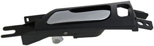 Interior Door Handle Front Left Satin Chrome Lever/Black Housing - Dorman# 81894