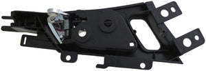 Interior Door Handle Front Left Satin Chrome Lever/Black Housing - Dorman# 81894