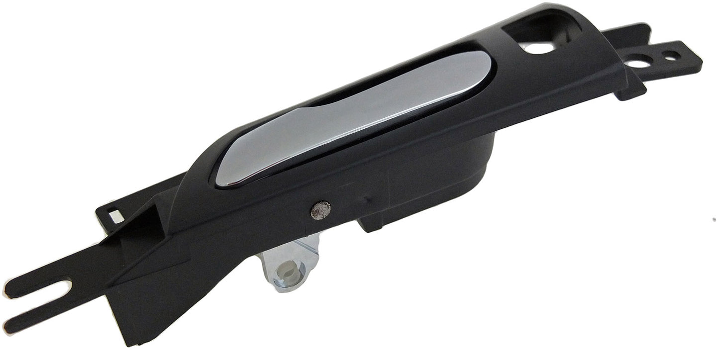 Interior Door Handle Front Left Satin Chrome Lever/Black Housing - Dorman# 81894