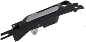 Interior Door Handle Front Left Satin Chrome Lever/Black Housing - Dorman# 81894