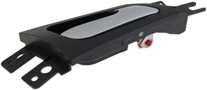 Interior Door Handle Rear Right Satin Chrome Lever/Black Housing - Dorman# 81895