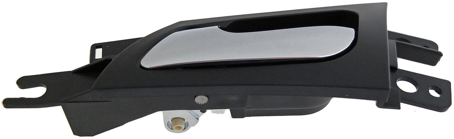 Interior Door Handle Rear Left Satin Chrome Lever/Black Housing - Dorman# 81896