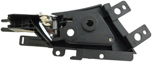 Interior Door Handle Rear Left Satin Chrome Lever/Black Housing - Dorman# 81896