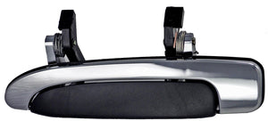 New Exterior Door Handle Rear Left Chrome+Black - Dorman 81981