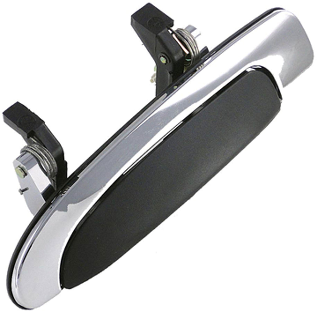 New Exterior Door Handle Rear Left Chrome+Black - Dorman 81981