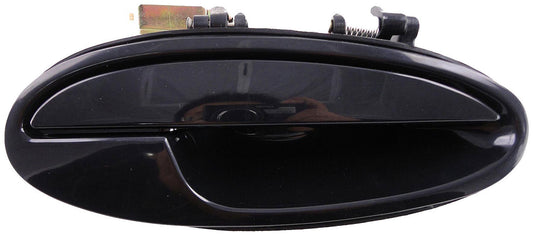 Front Right Smooth Black Exterior Door Handle w/o Keyhole (Dorman# 82029)
