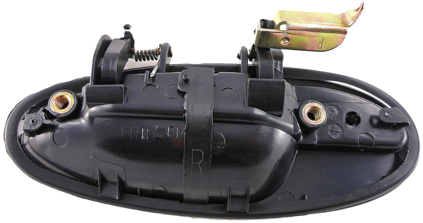 Front Right Smooth Black Exterior Door Handle w/o Keyhole (Dorman# 82029)