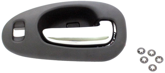 New Interior Door Handle Chrome Lever, Black Housing - Dorman 82091
