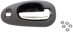 New Interior Door Handle Chrome Lever, Black Housing - Dorman 82091