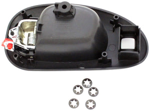 New Interior Door Handle Chrome Lever, Black Housing - Dorman 82091