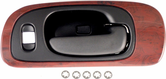 New Interior Door Handle Black Lever, Woodgrain Housing - Dorman 82092